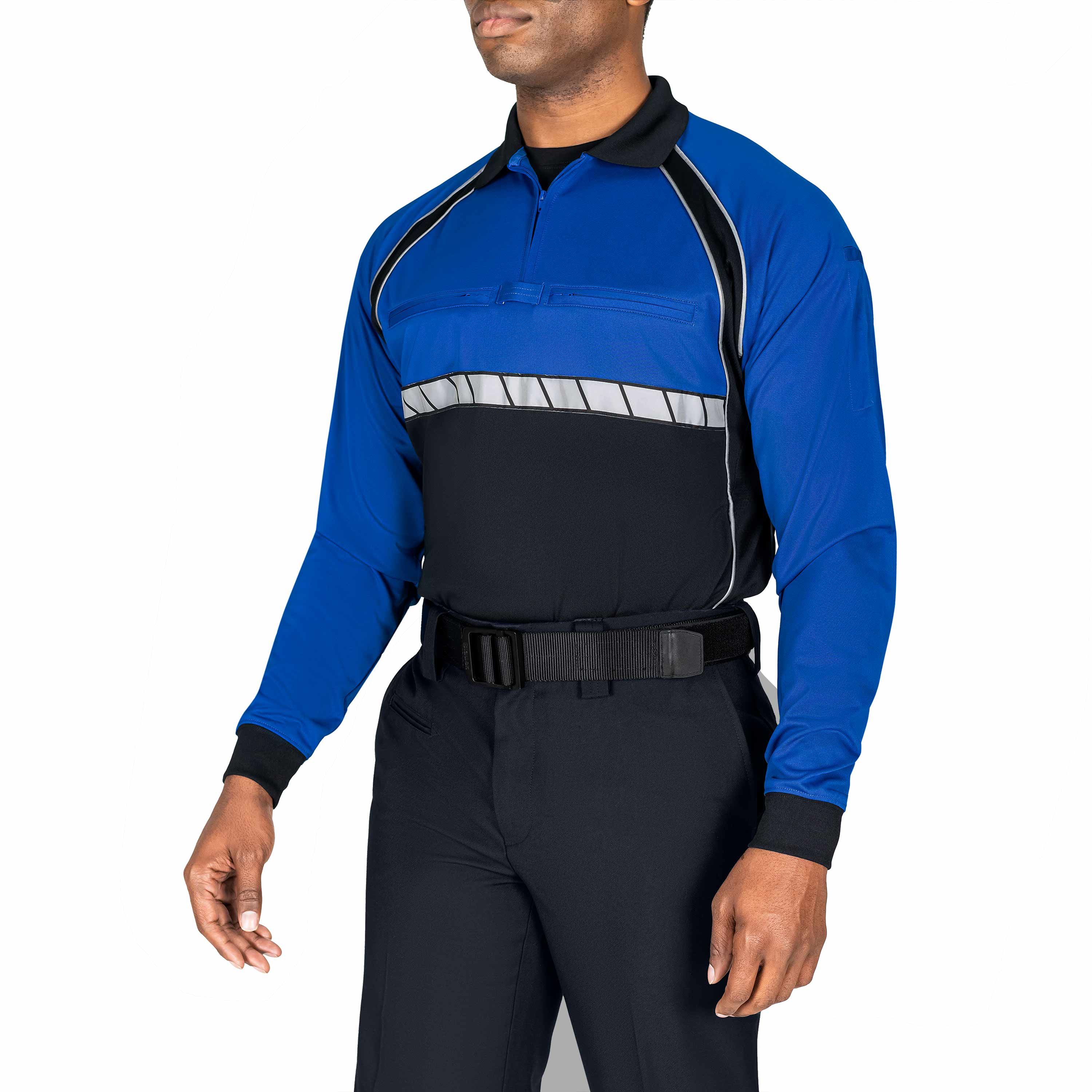 LONG SLEEVE COLORBLOCK PERFORMANCE POLO SHIRT REG,TALL