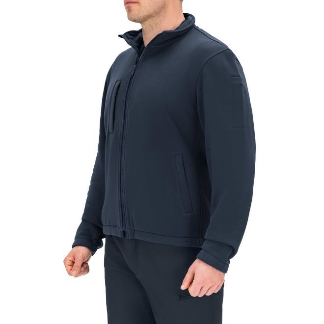 Zip-Front Job Shirt SHORT,REG,TALL