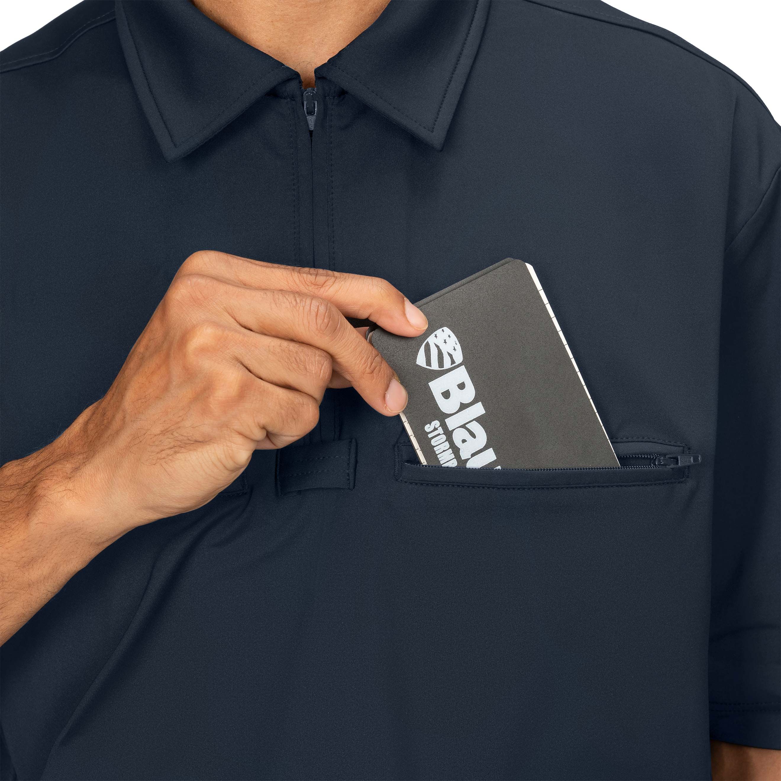 Performance Pro Zip-Front Polo Shirt REG,TALL